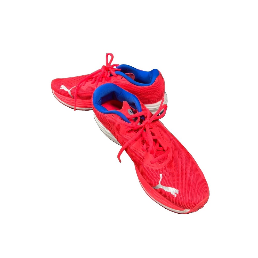Puma Velocity Nitro 2 Shoes Womens 10 Pink Blue Running Sneakers Sport 376262-21